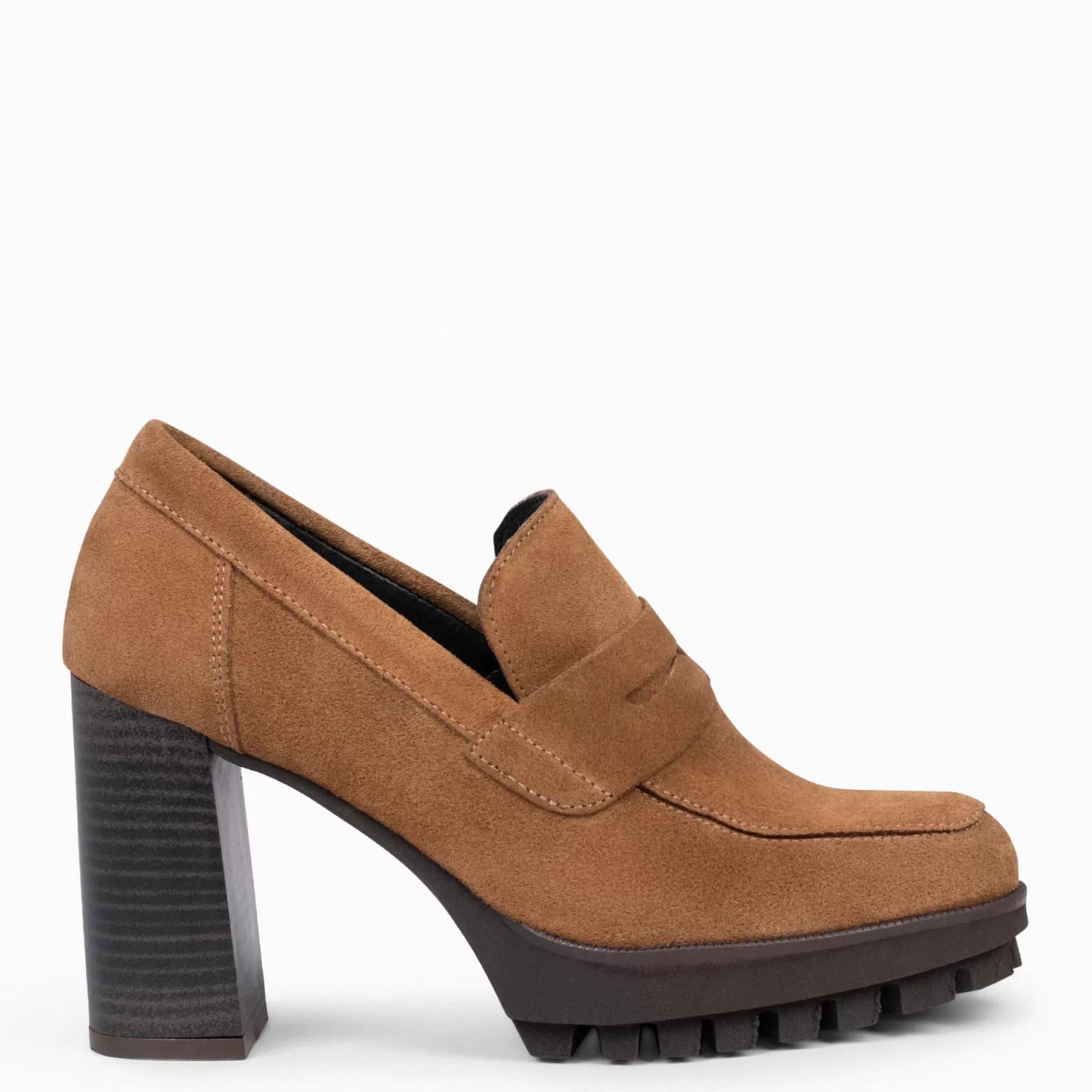 miMaO Mocasines Y Blucher<Trend – Mocasin Con Tacón Y Plataforma Camel