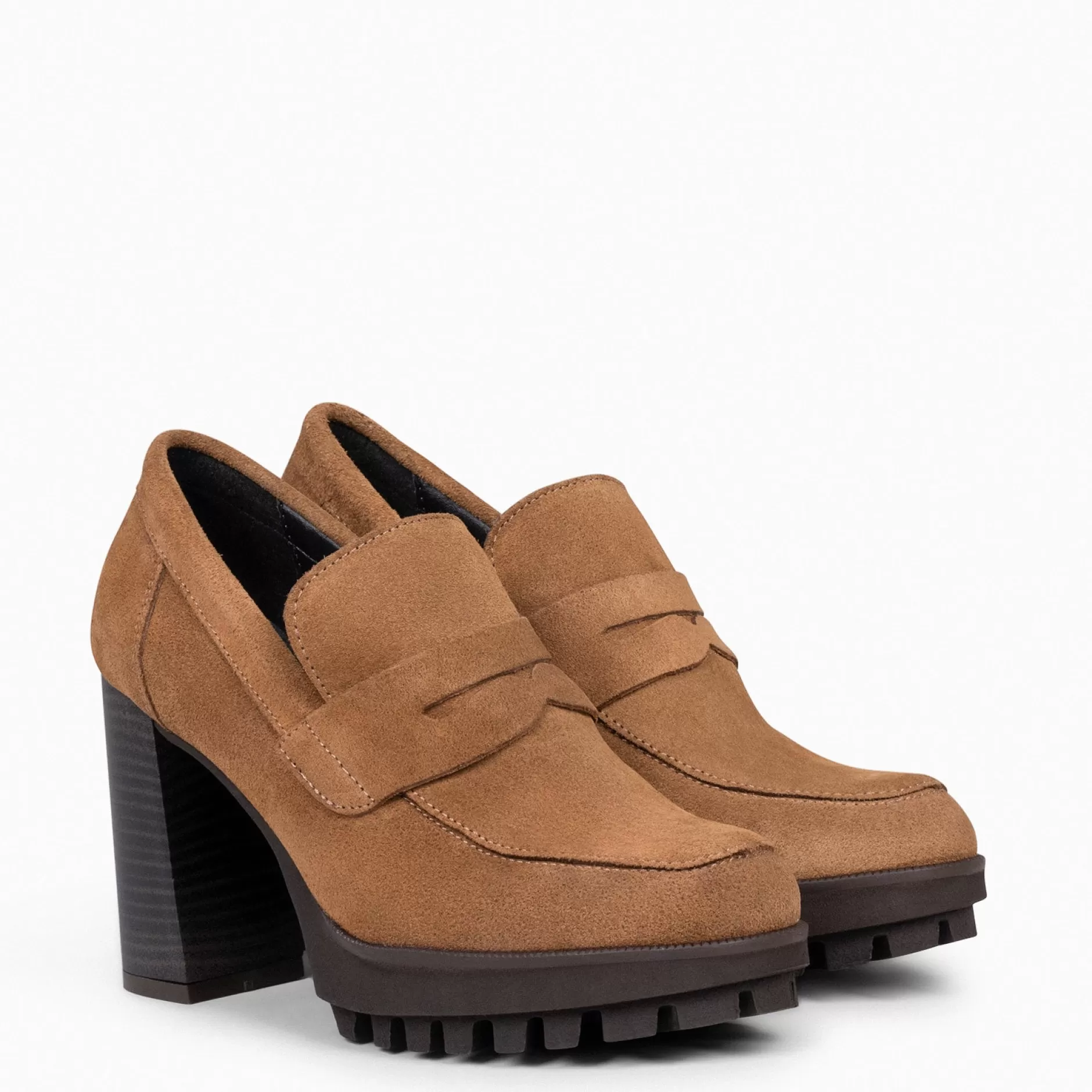 miMaO Mocasines Y Blucher<Trend – Mocasin Con Tacón Y Plataforma Camel