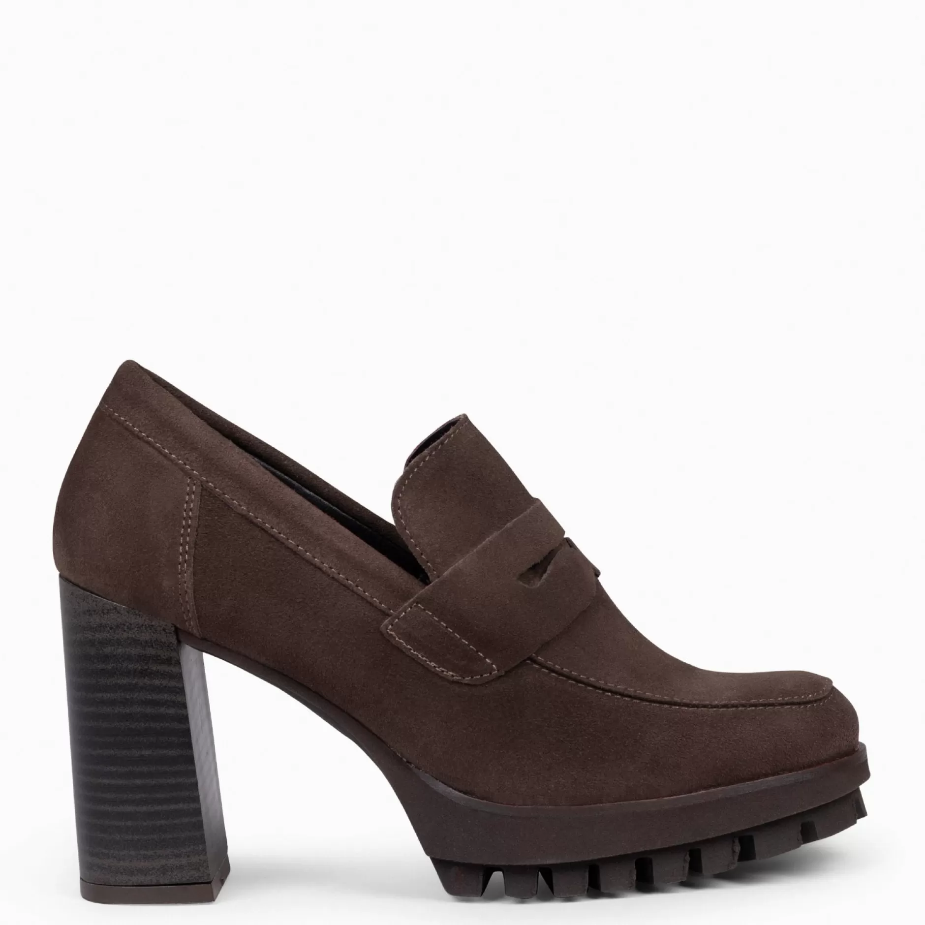 miMaO Mocasines Y Blucher<Trend – Mocasin Con Tacón Y Plataforma Marron