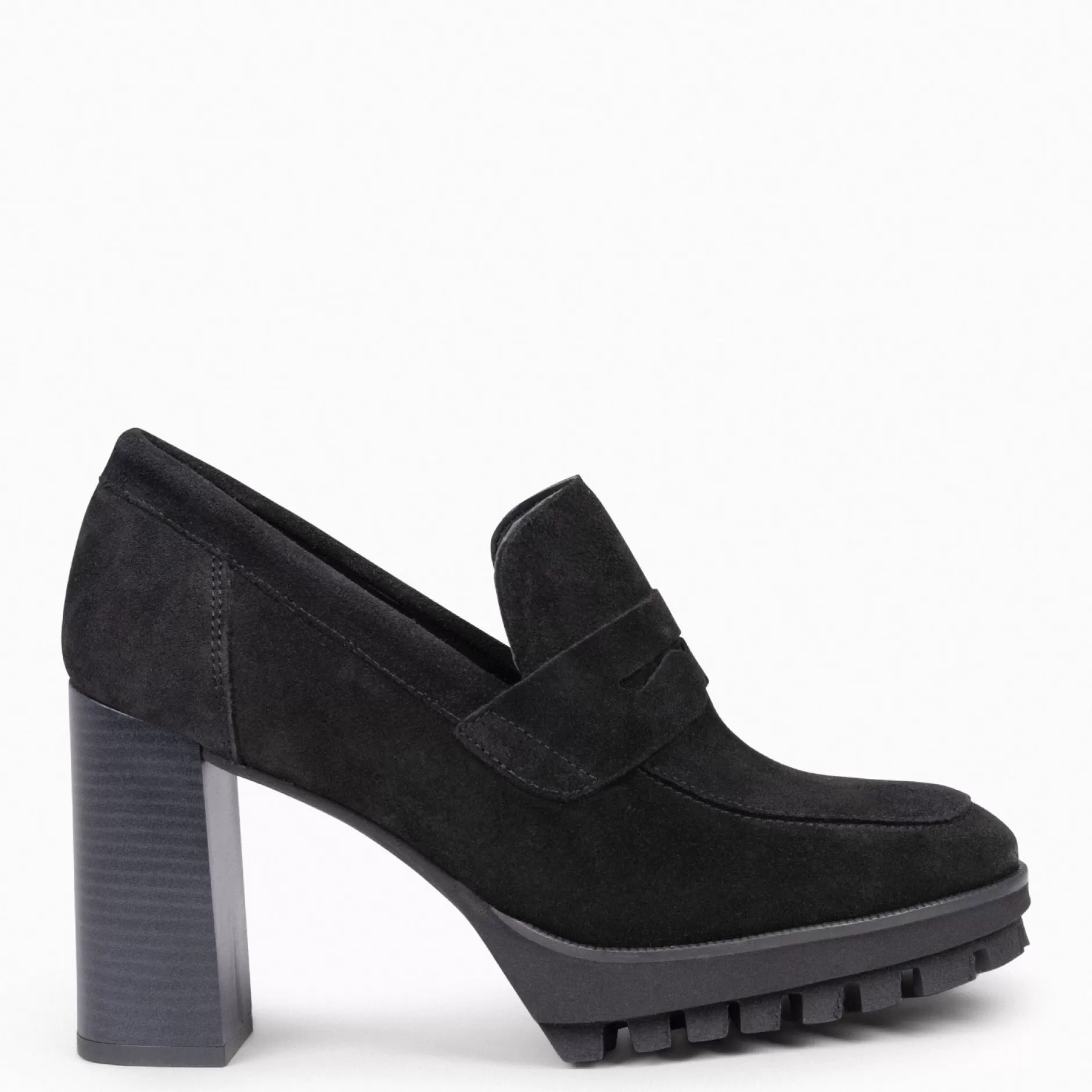 miMaO Mocasines Y Blucher<Trend – Mocasin Con Tacón Y Plataforma Negro