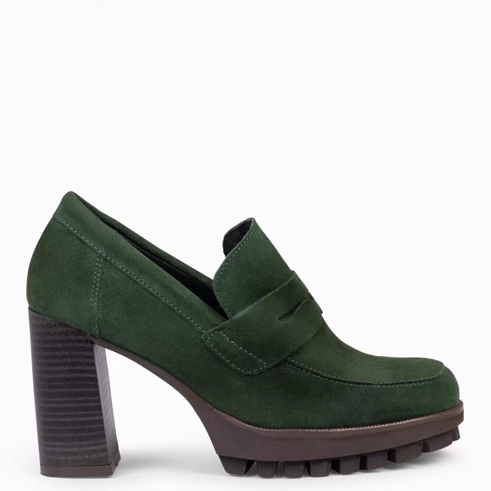 miMaO Mocasines Y Blucher<Trend – Mocasin Con Tacón Y Plataforma Verde