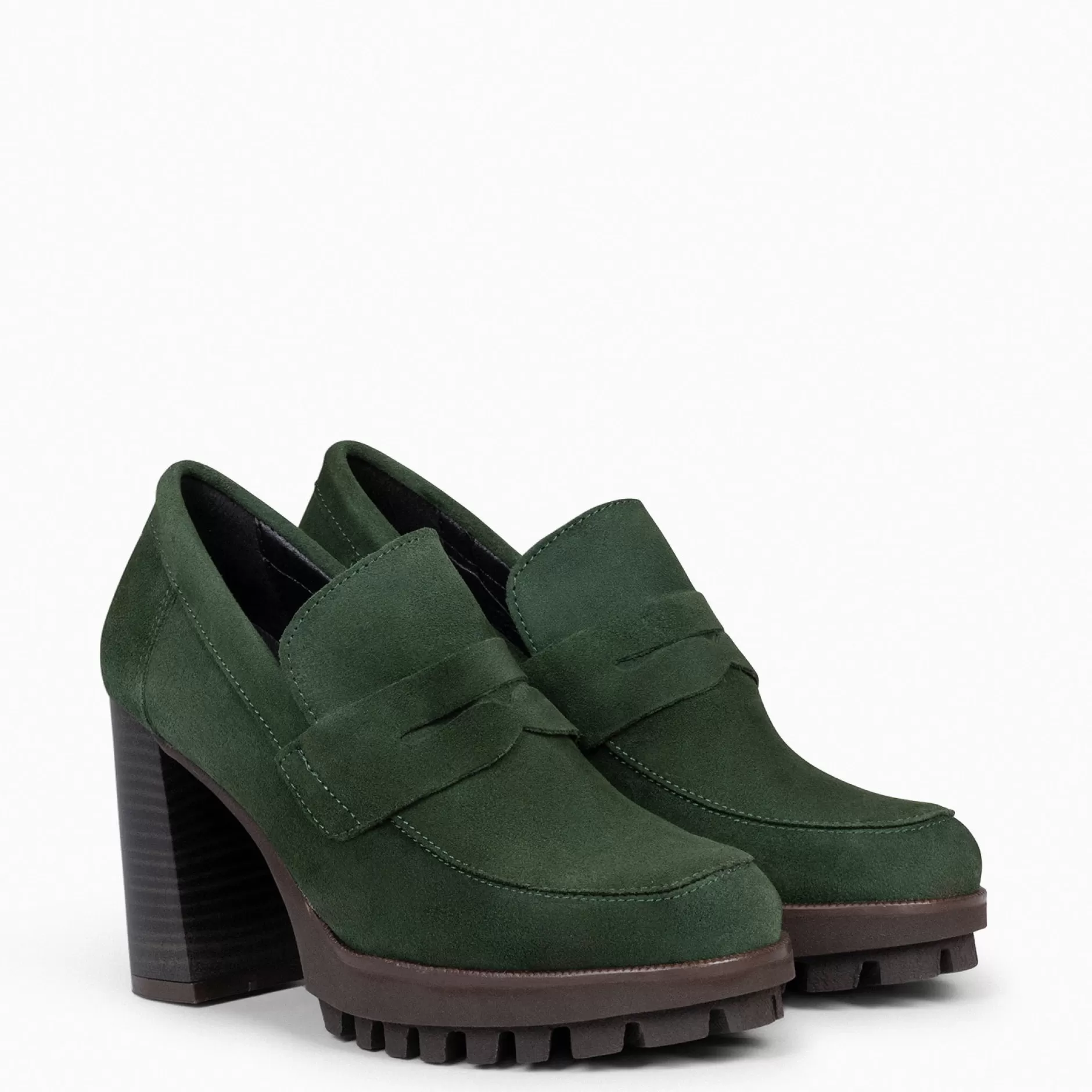 miMaO Mocasines Y Blucher<Trend – Mocasin Con Tacón Y Plataforma Verde