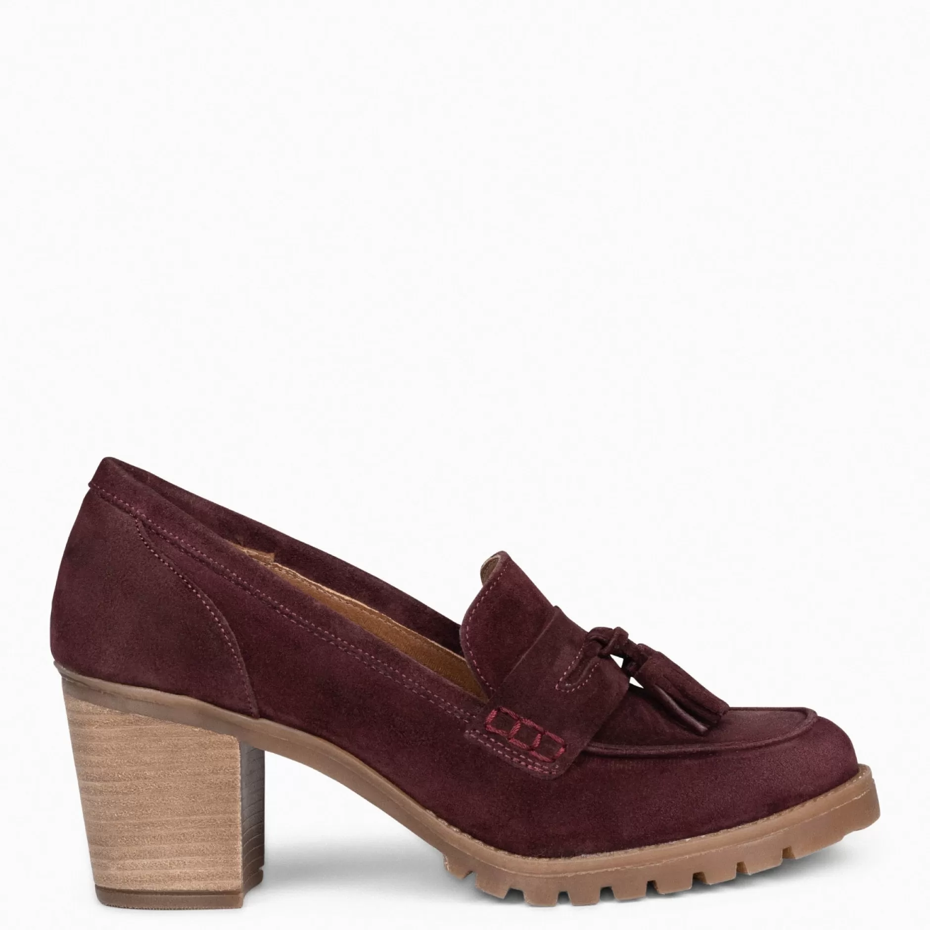 miMaO Mocasines Y Blucher<Trend S - Mocasin De Serraje Con Borla Burdeos