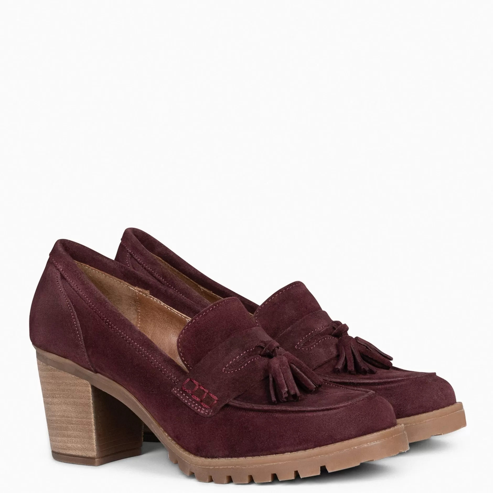 miMaO Mocasines Y Blucher<Trend S - Mocasin De Serraje Con Borla Burdeos