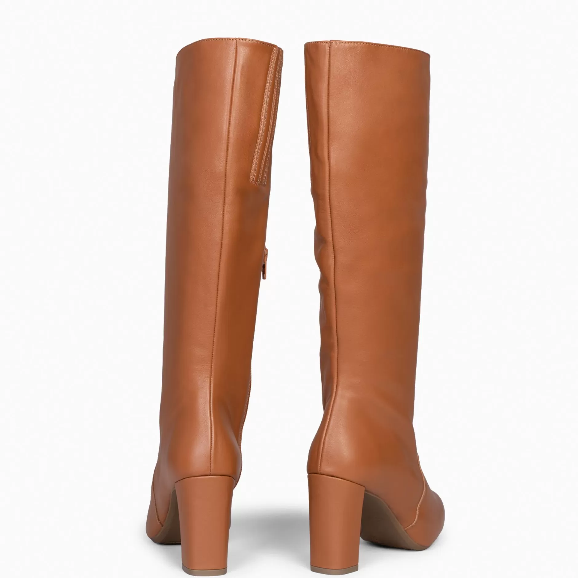 miMaO Botas<Urban - Botas Altas De Tacón Con Cremallera En Napa Camel
