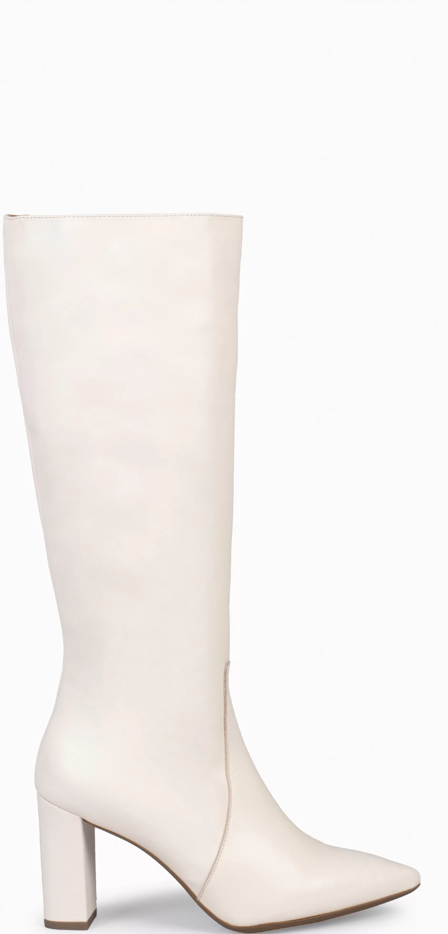 miMaO Botas<Urban - Botas Altas De Tacón Con Cremallera En Napa Hueso