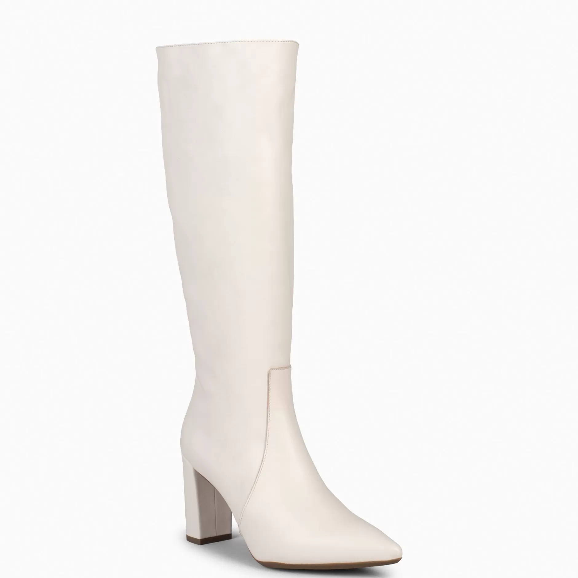 miMaO Botas<Urban - Botas Altas De Tacón Con Cremallera En Napa Hueso