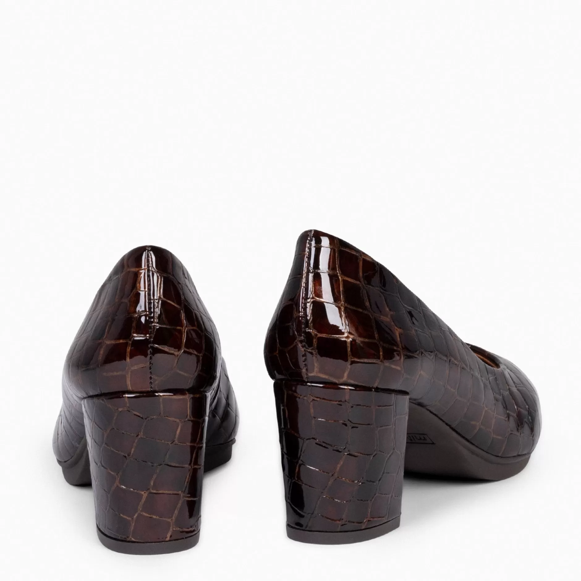 miMaO Zapatos De Fiesta<Urban S Coco – Zapatos De Tacón Con Textura De Cocodrilo Cafe