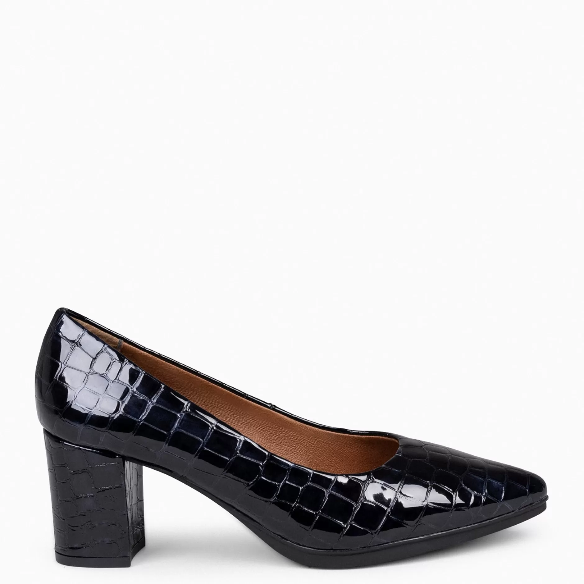 miMaO Zapatos De Fiesta<Urban S Coco – Zapatos De Tacón Con Textura De Cocodrilo Negro