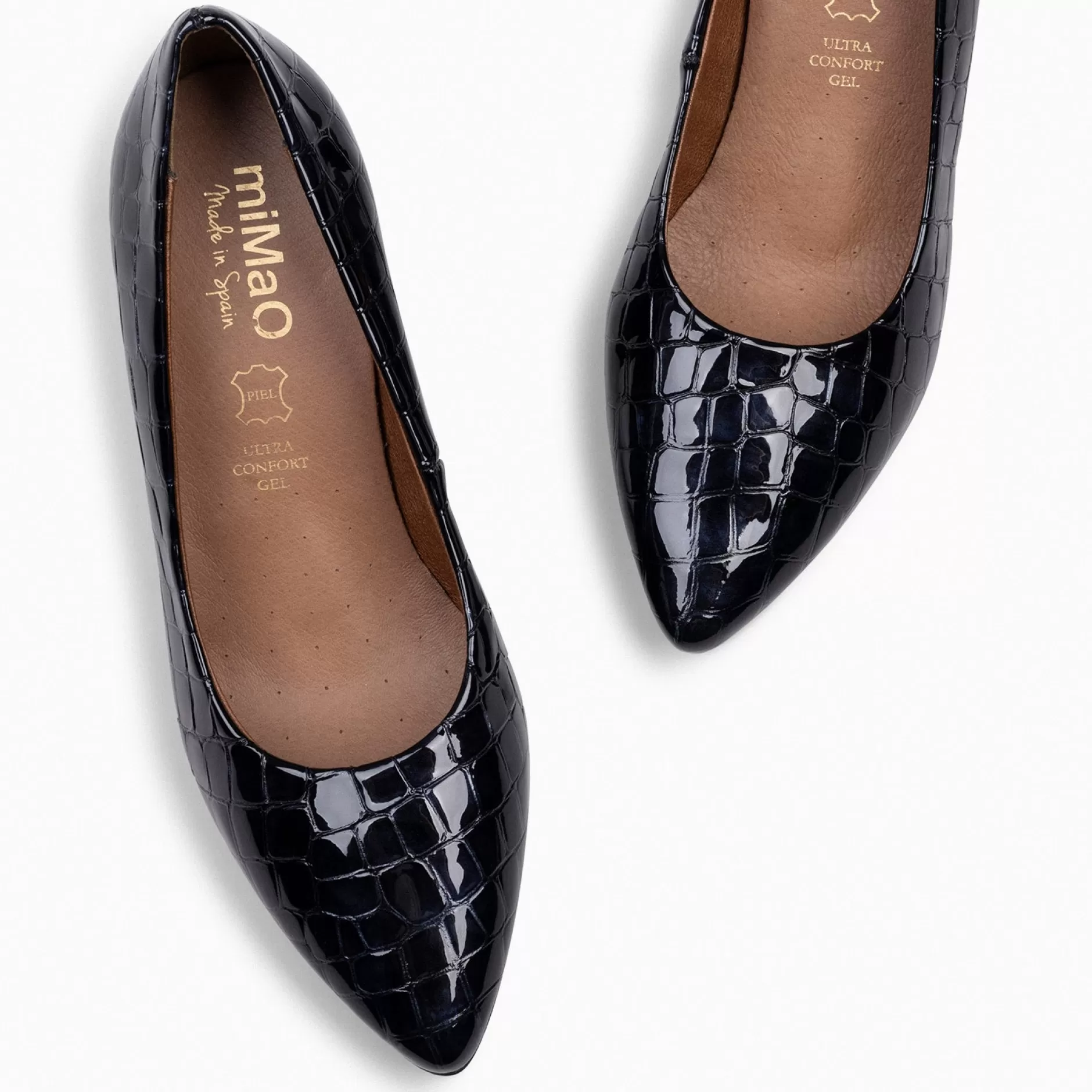 miMaO Zapatos De Fiesta<Urban S Coco – Zapatos De Tacón Con Textura De Cocodrilo Negro