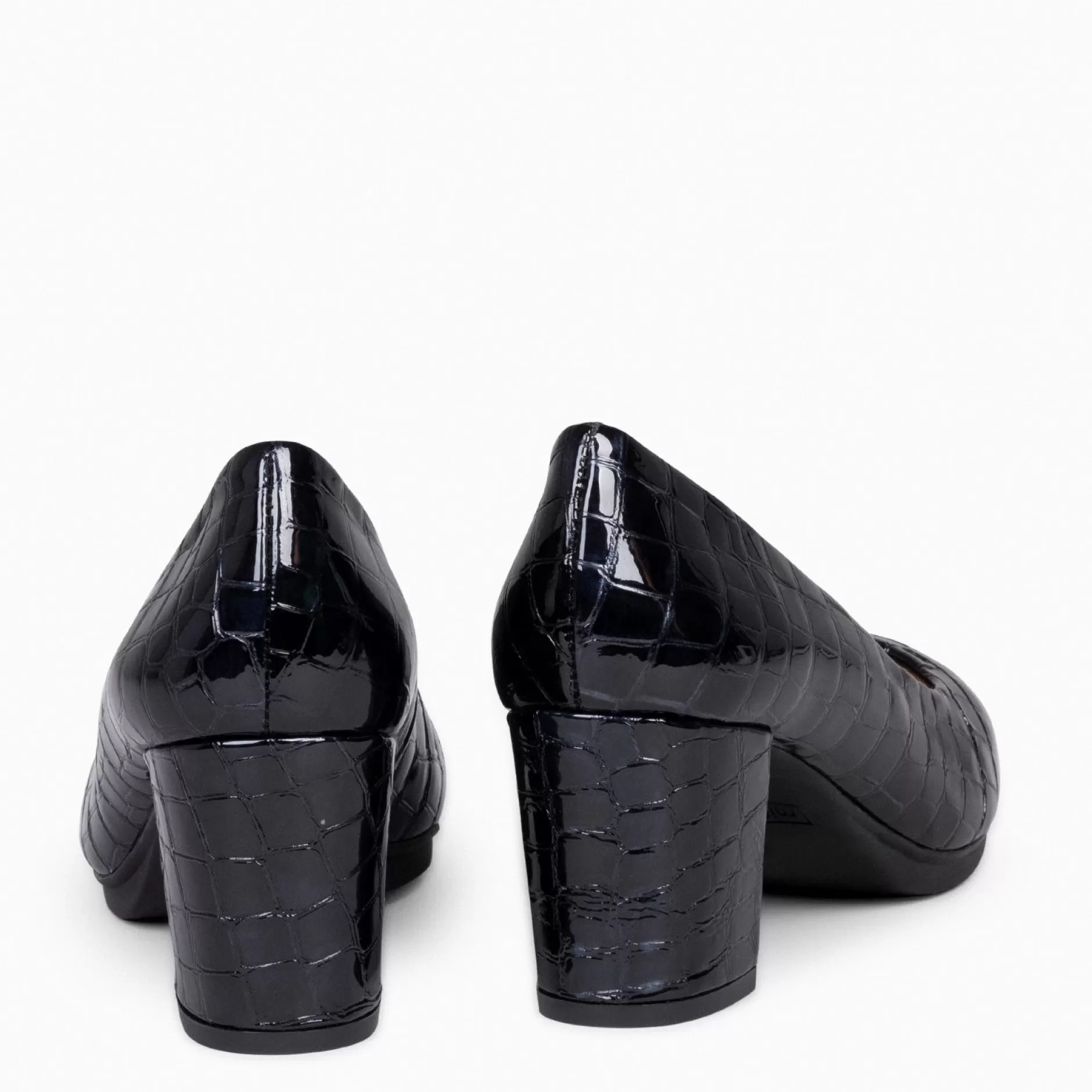 miMaO Zapatos De Fiesta<Urban S Coco – Zapatos De Tacón Con Textura De Cocodrilo Negro