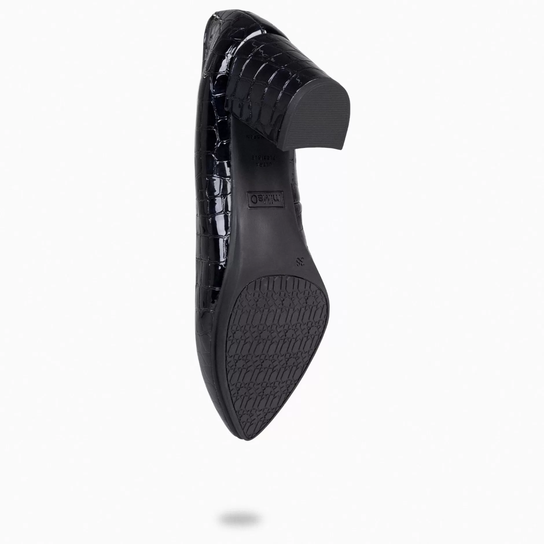 miMaO Zapatos De Fiesta<Urban S Coco – Zapatos De Tacón Con Textura De Cocodrilo Negro