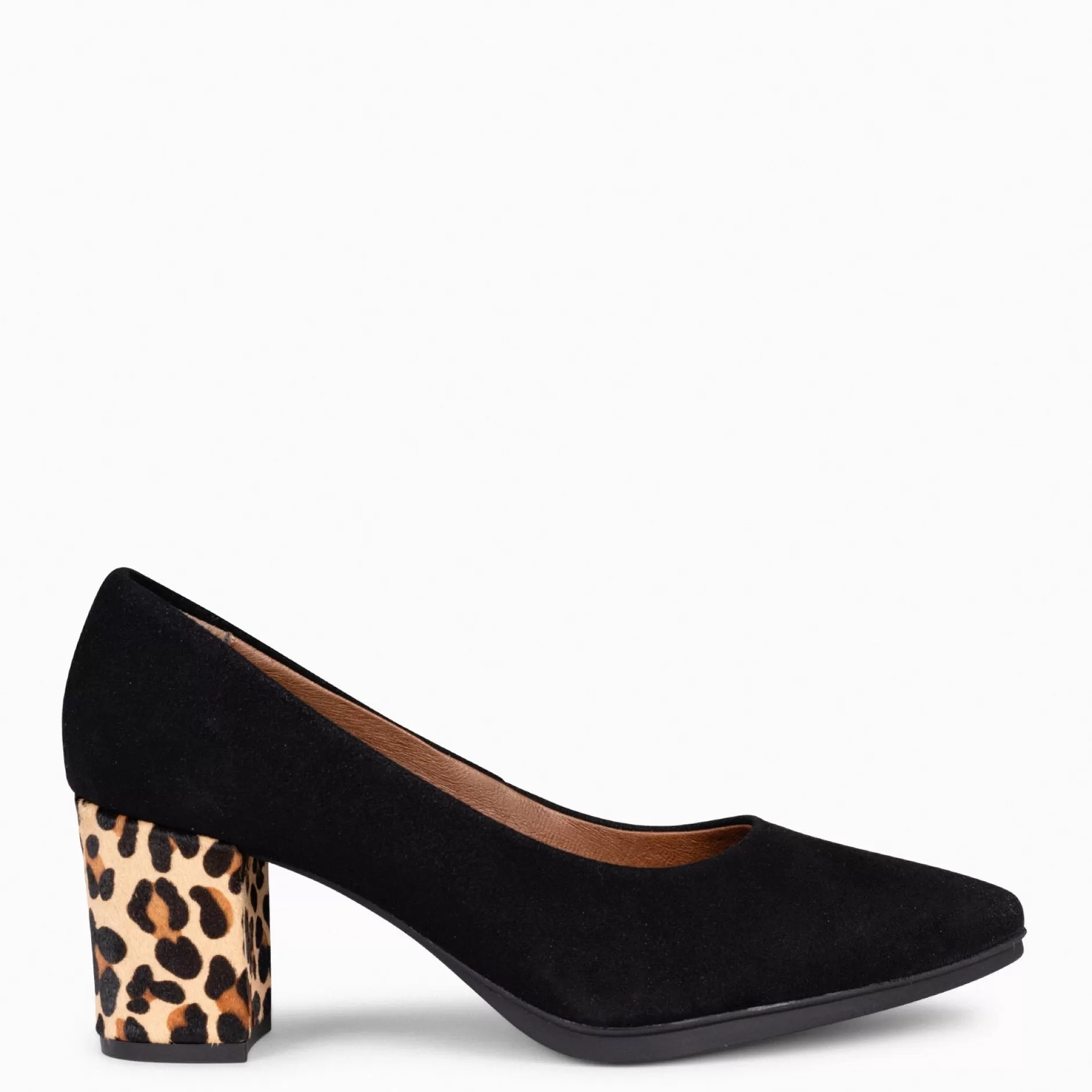 miMaO Zapatos De Fiesta<Urban S Wild - Zapatos Negros De Tacón Animal Print Leopardo