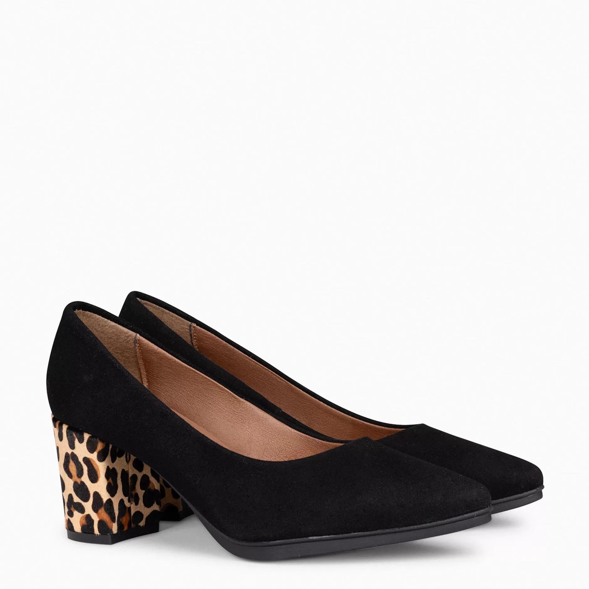miMaO Zapatos De Fiesta<Urban S Wild - Zapatos Negros De Tacón Animal Print Leopardo