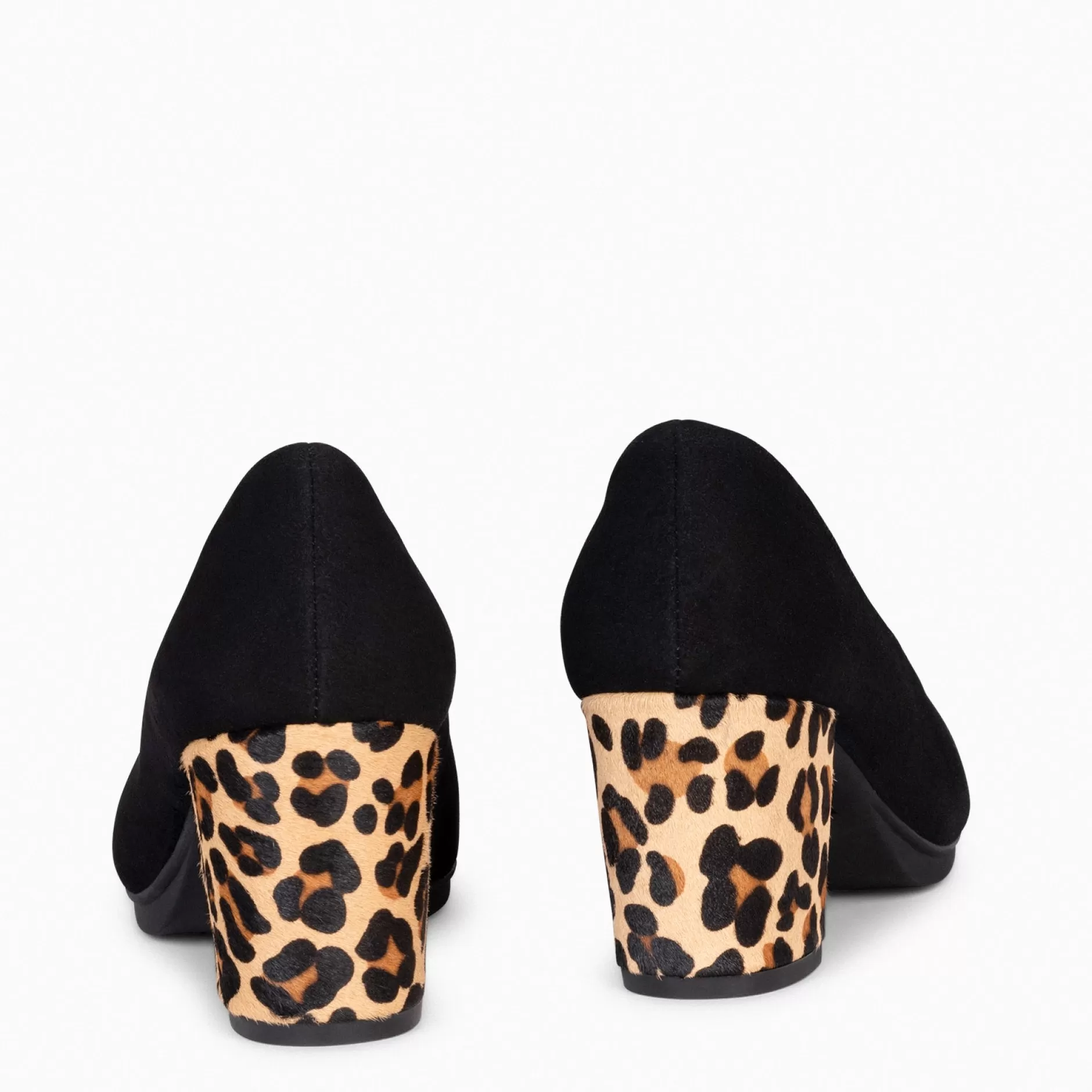 miMaO Zapatos De Fiesta<Urban S Wild - Zapatos Negros De Tacón Animal Print Leopardo