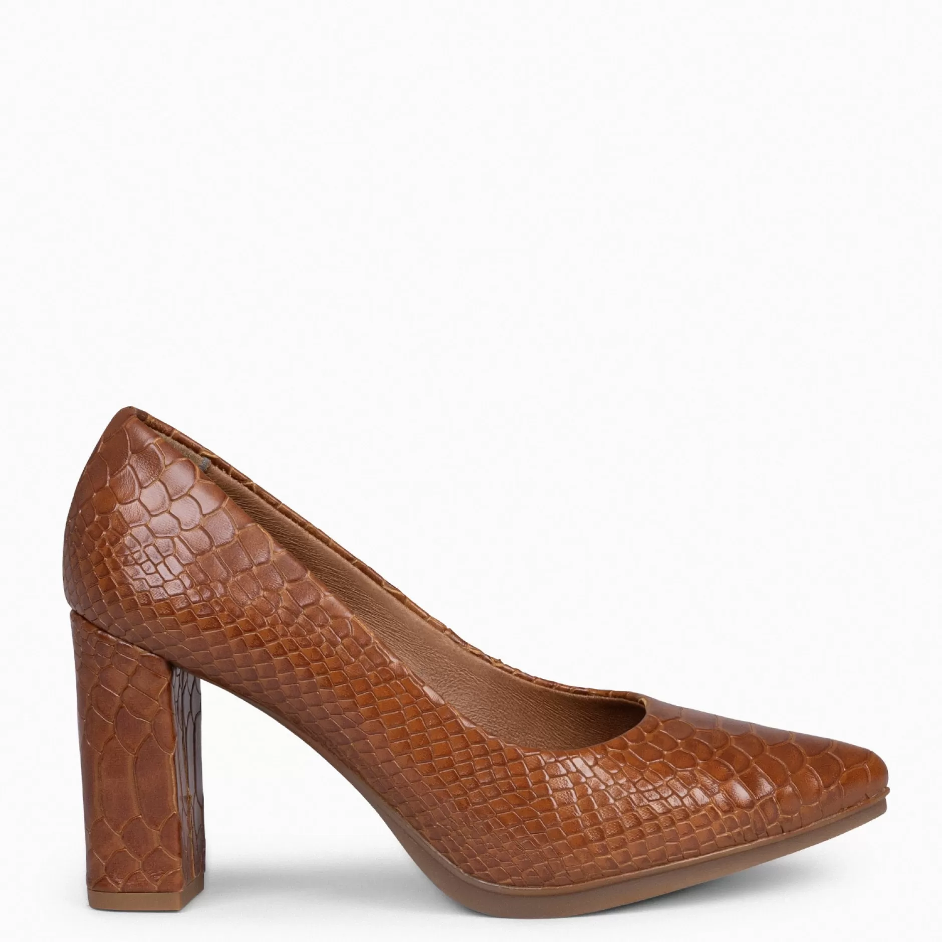 miMaO Zapatos De Fiesta<Urban Sauvage - Zapatos De Salon Con Textura De Serpiente Camel