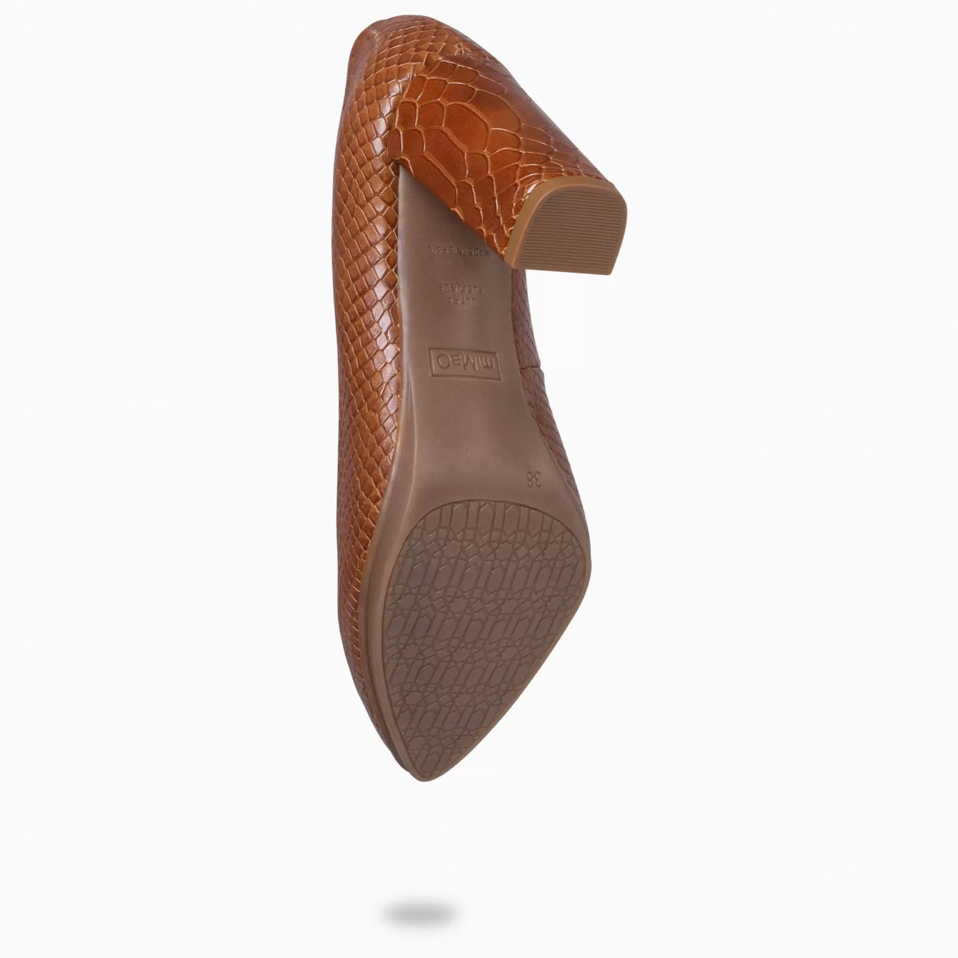 miMaO Zapatos De Fiesta<Urban Sauvage - Zapatos De Salon Con Textura De Serpiente Camel