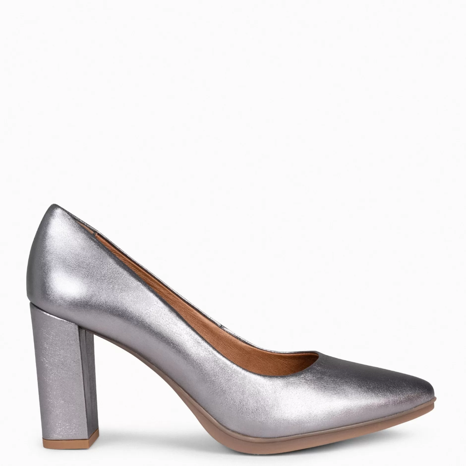 miMaO Zapatos De Fiesta<Urban Splash - Zapatos De Tacón Alto De Piel Metalizada Plata