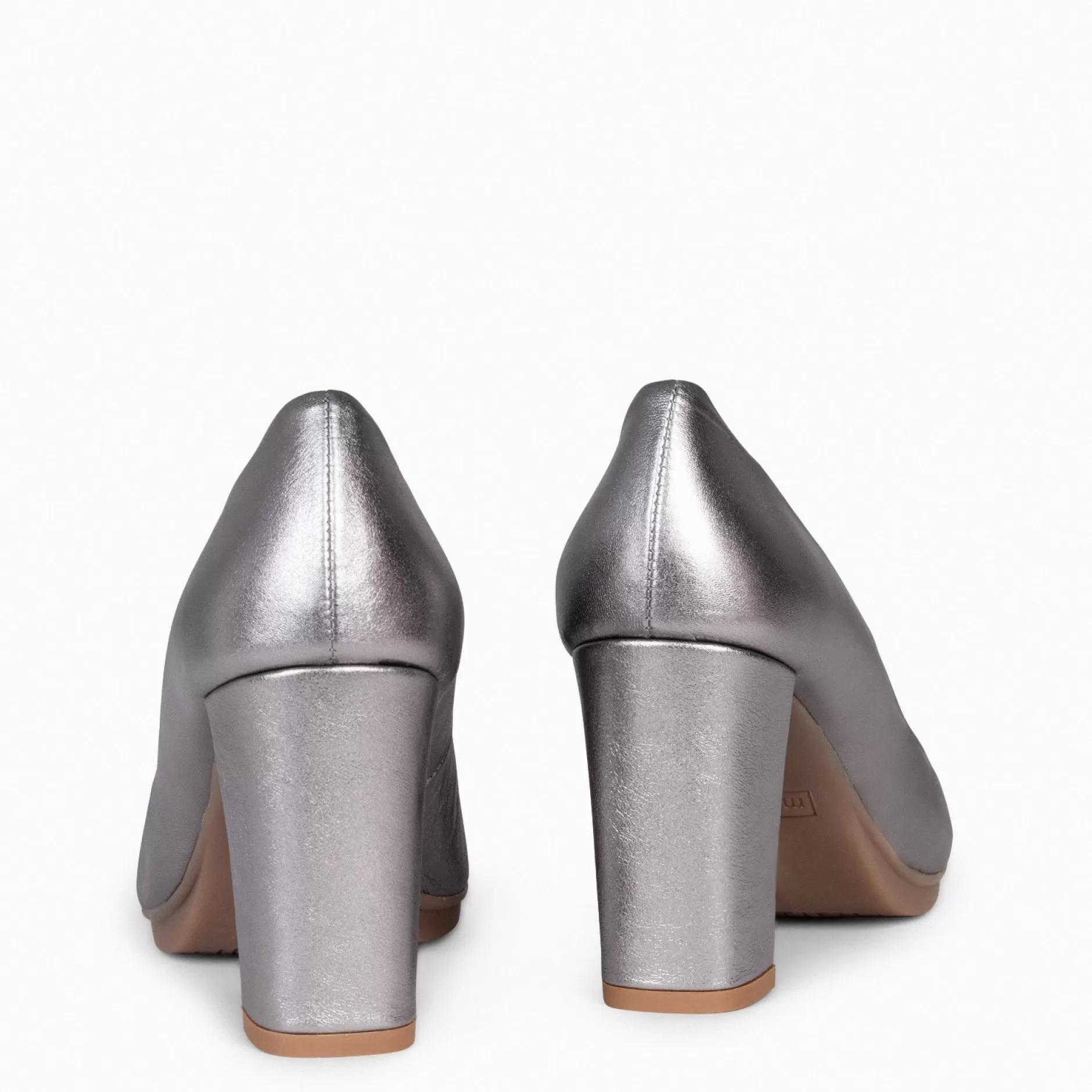 miMaO Zapatos De Fiesta<Urban Splash - Zapatos De Tacón Alto De Piel Metalizada Plata