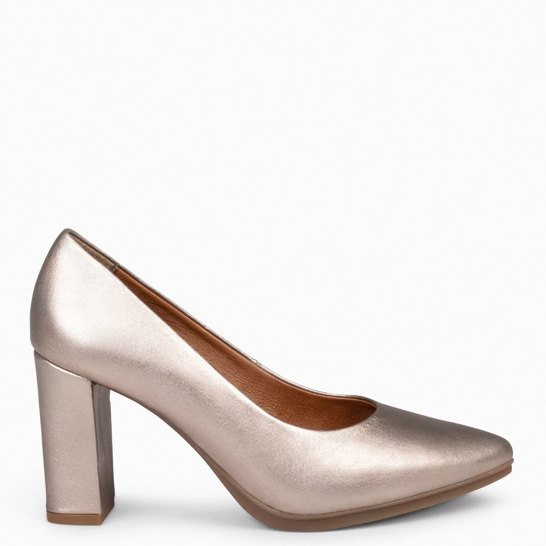 miMaO Zapatos De Fiesta<Urban Splash - Zapatos De Tacón Alto De Piel Metalizada Platino