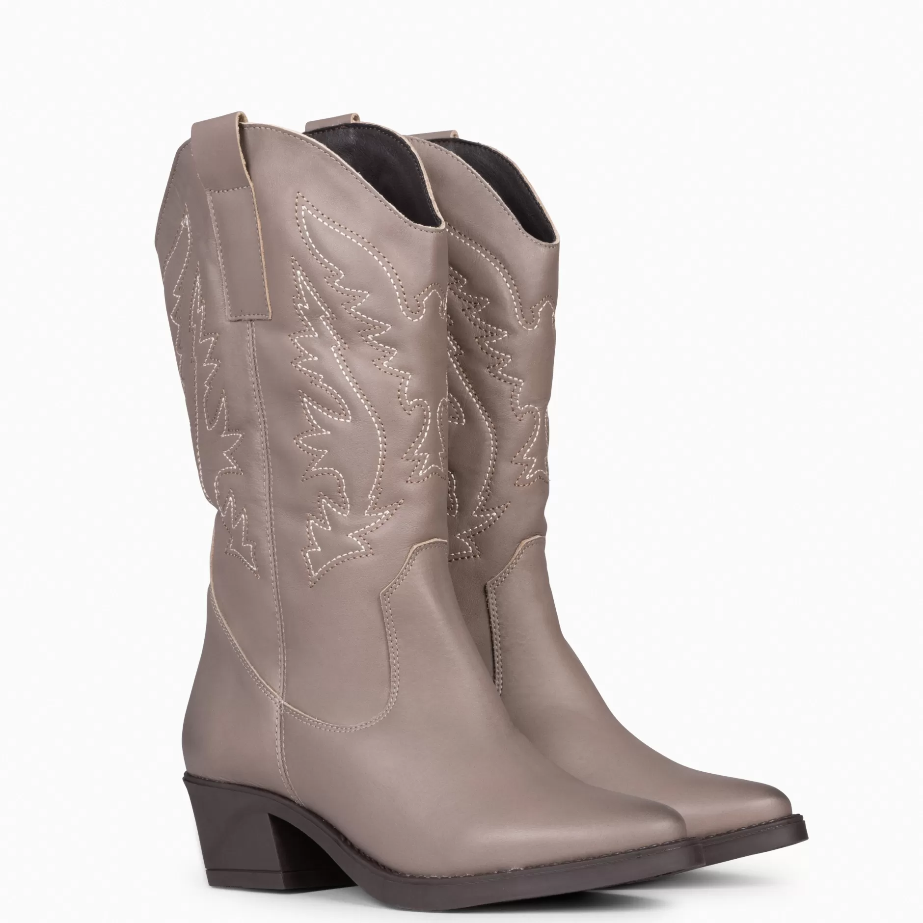 miMaO Botas<Utah - Botas Cowboy Bordado Taupe