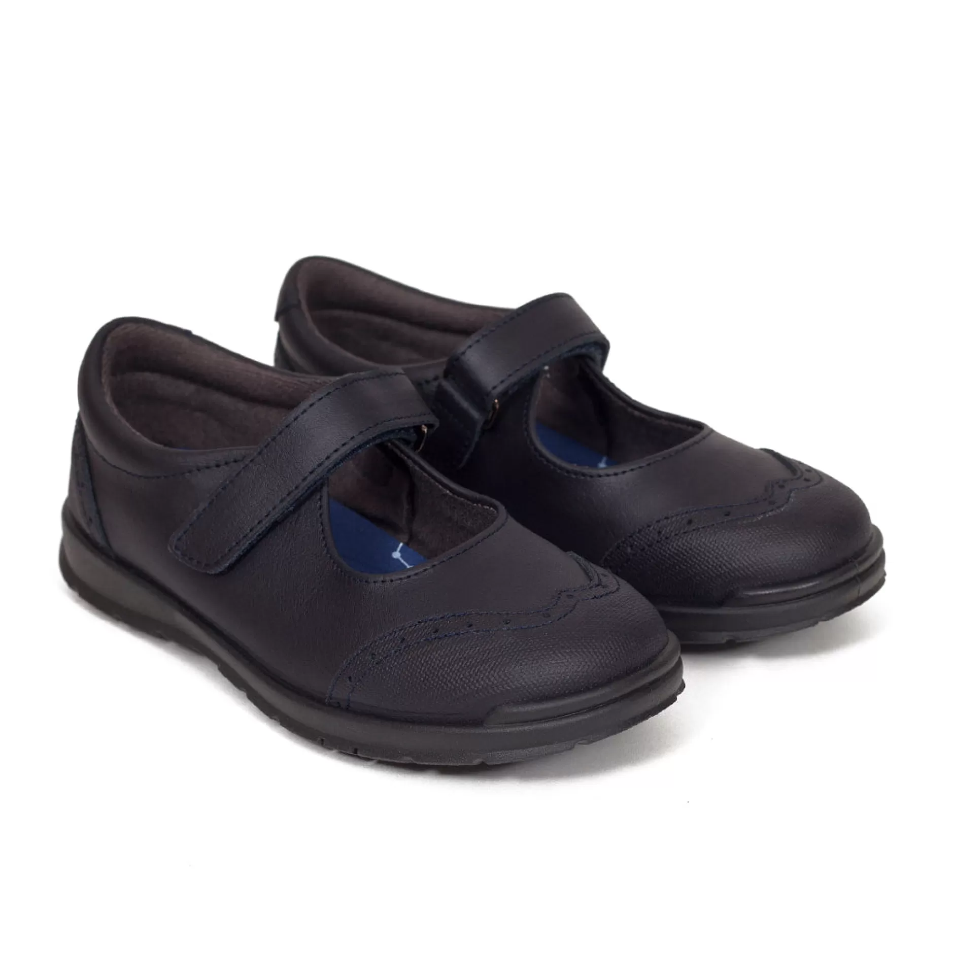 miMaO Zapato<Zapatos Colegiales Nina "Merceditas Inglesitas" Piel Lavable