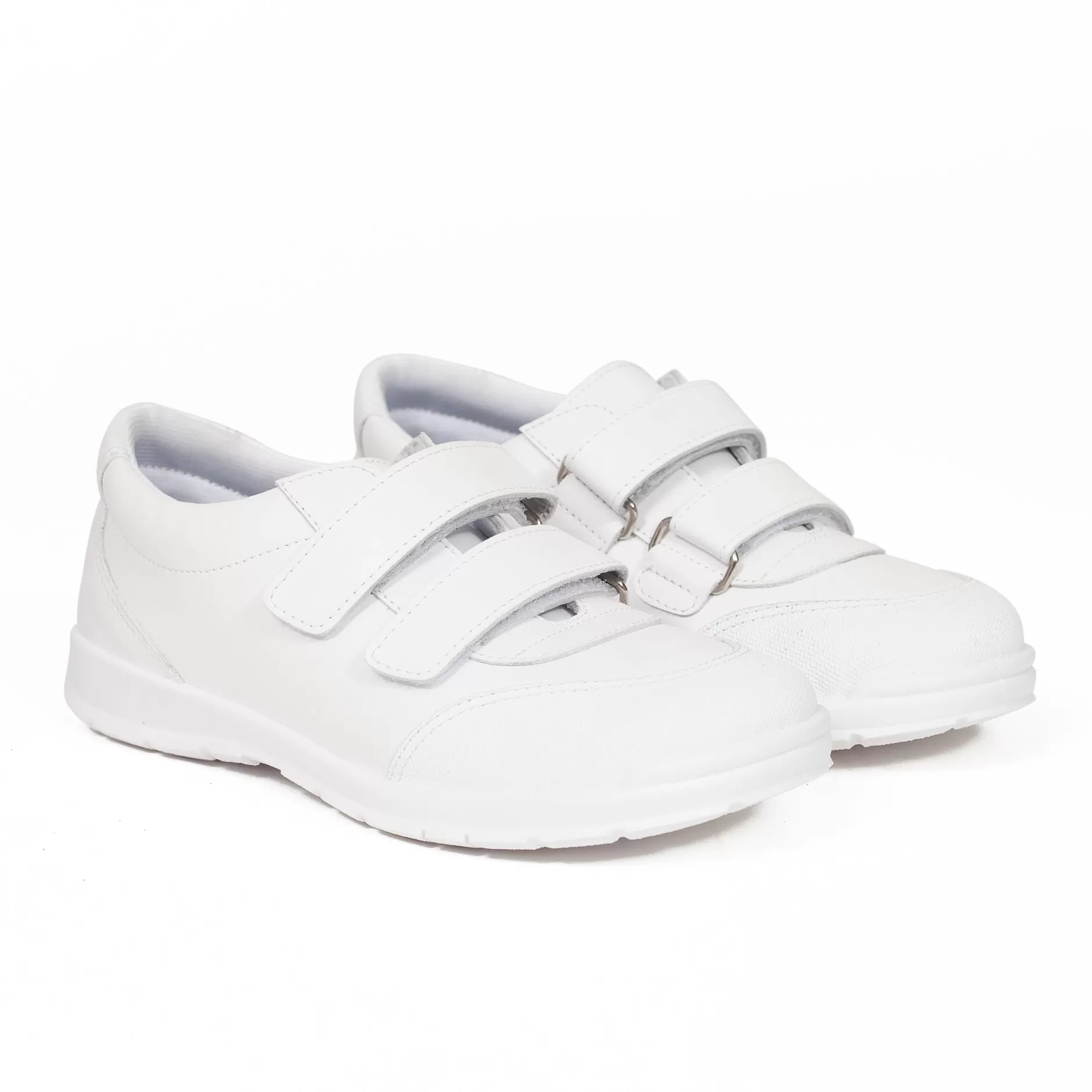 miMaO Zapato<Zapatos Colegiales Niños Deportivos Escolares Piel Lavable Blanco