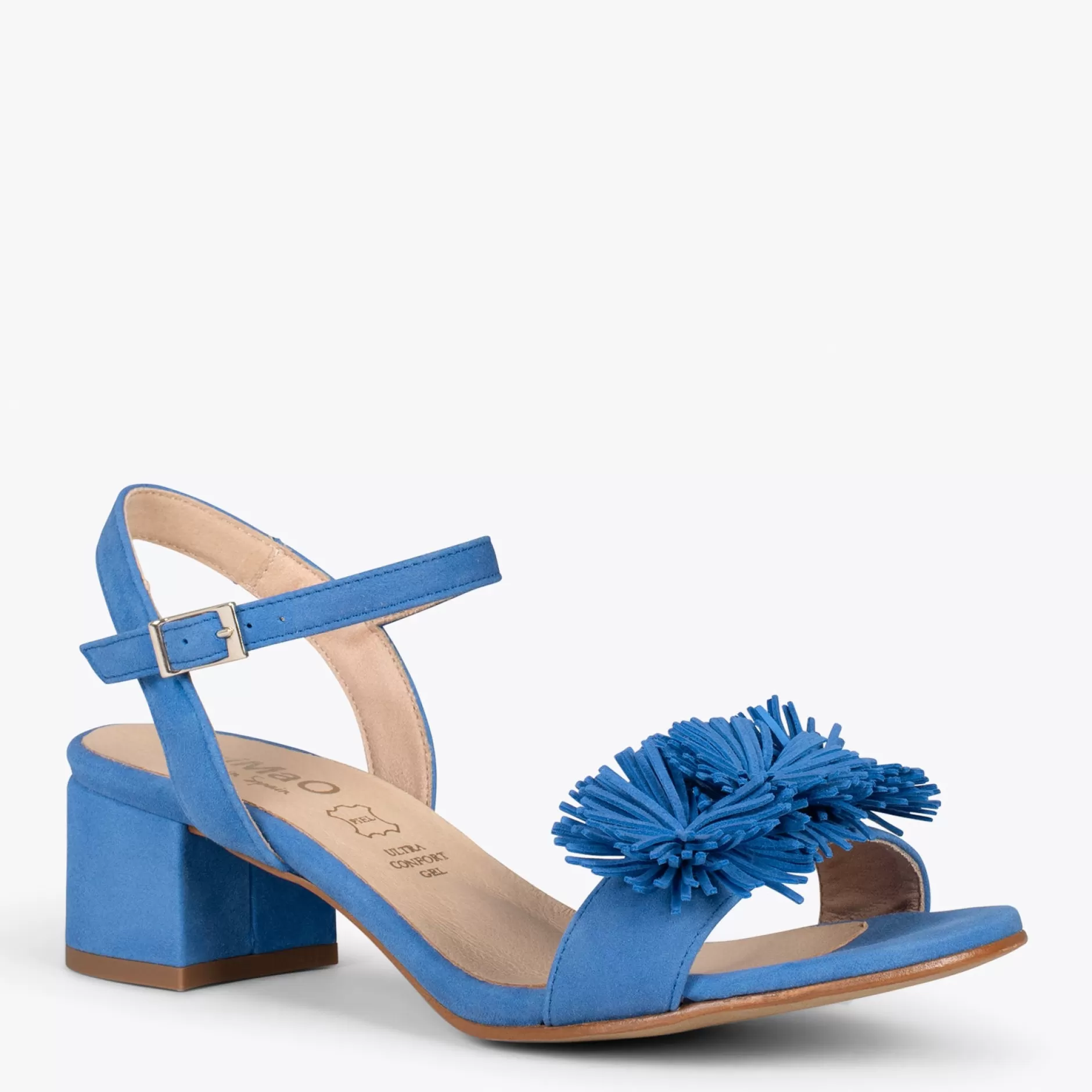 miMaO Sandalias De Tacón<Zinnia – Sandalias De Fiesta Con Adorno Floral Azul