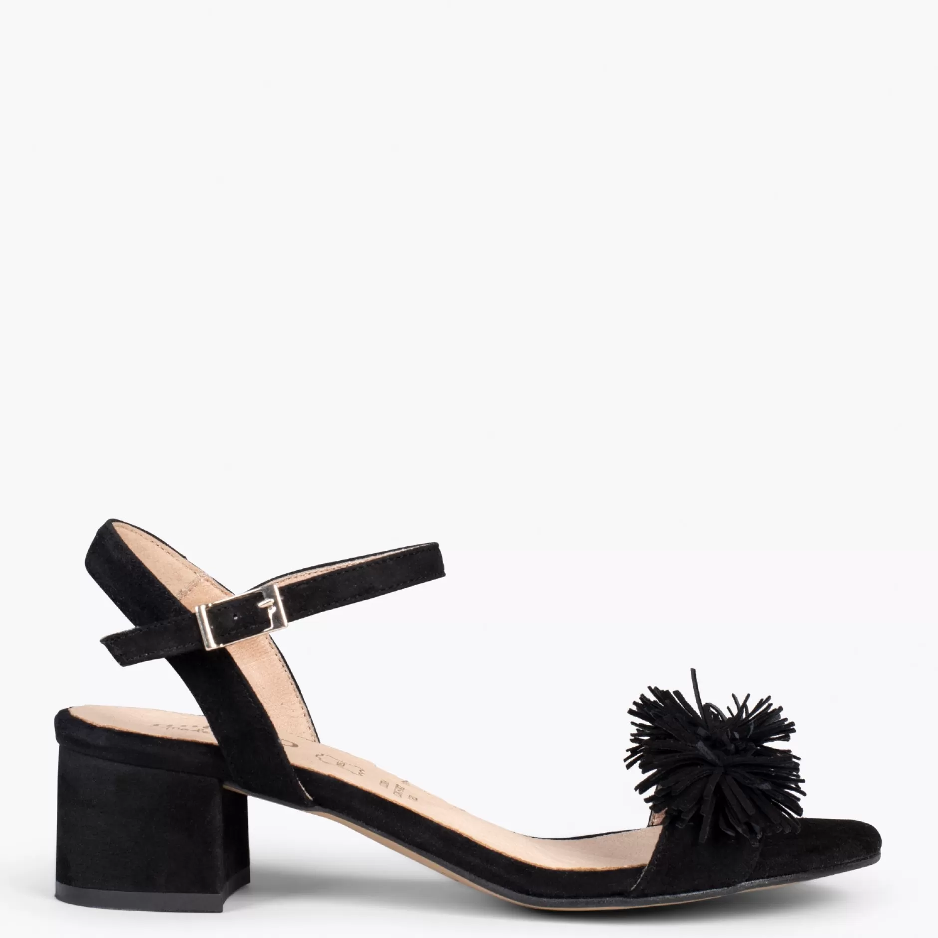 miMaO Sandalias De Tacón<Zinnia – Sandalias De Fiesta Con Adorno Floral Negro
