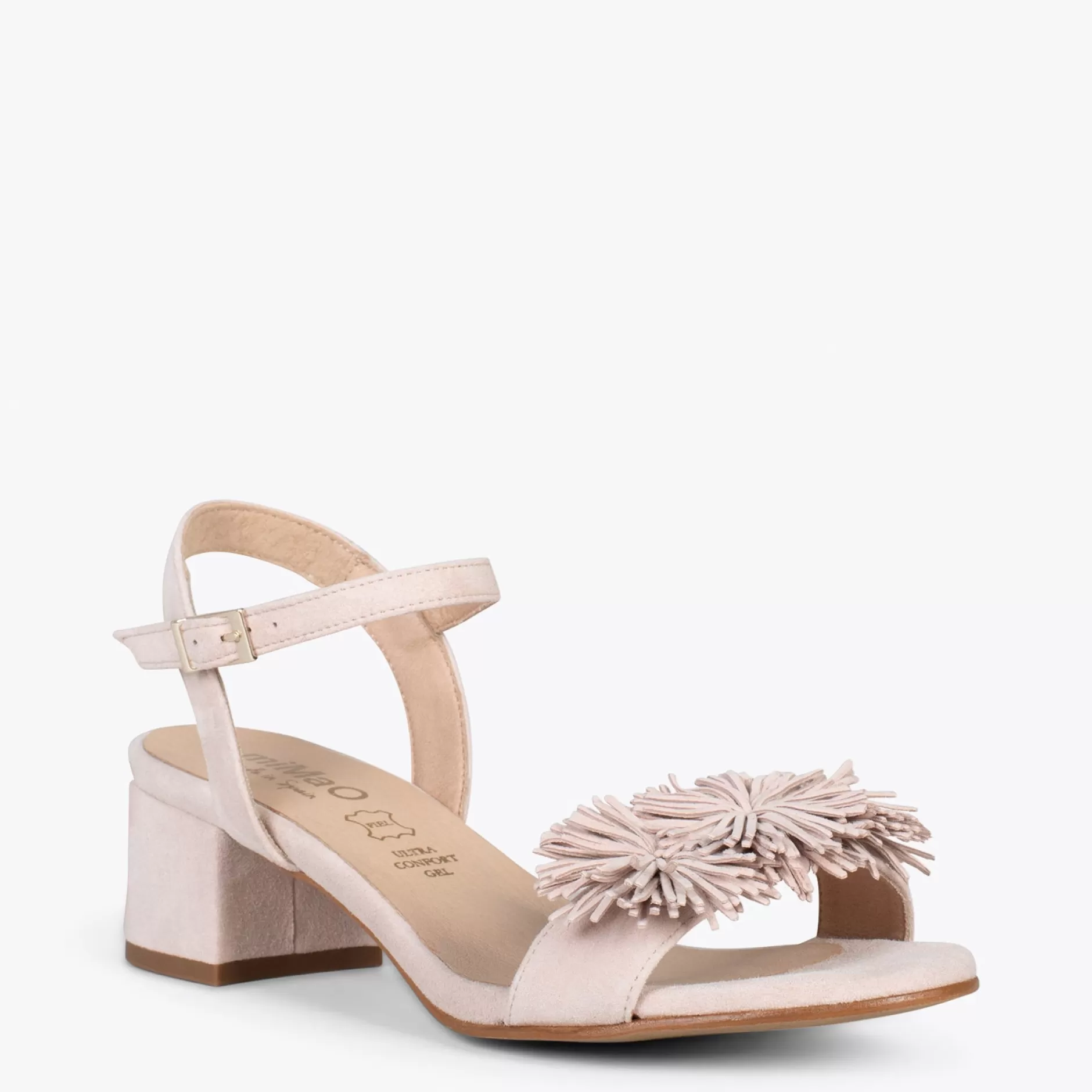 miMaO Sandalias De Tacón<Zinnia – Sandalias De Fiesta Con Adorno Floral Nude